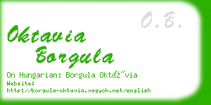 oktavia borgula business card